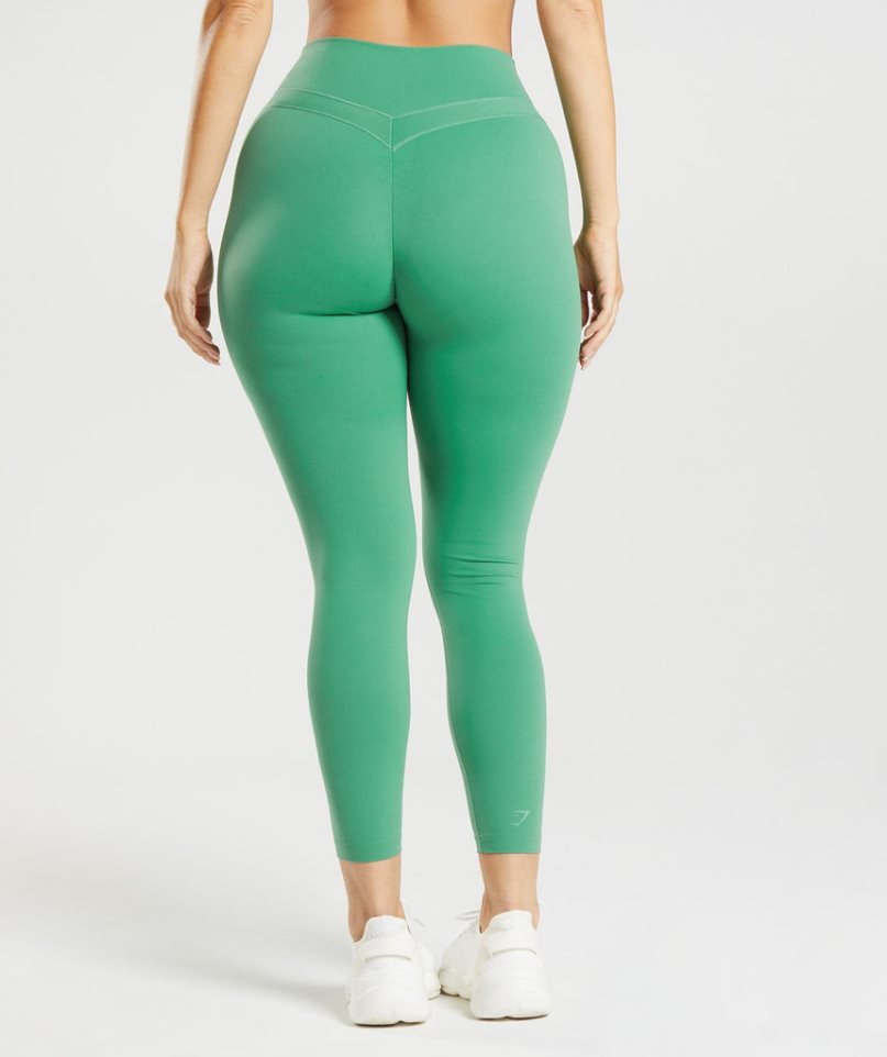 Women's Gymshark Whitney High Rise Leggings Green | CA DA6N18